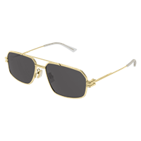 Sunglasses Bottega Veneta BV1128S002 GOLD GOLD GREY58 - BV1128S002 GOLD GOLD GREY58